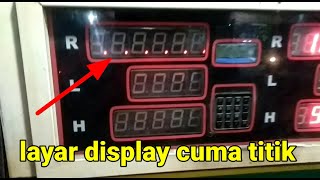 Cara mengatasi layar display pom mini cuma titik