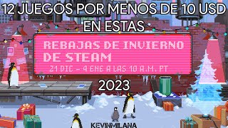 12 JUEGOS Por MENOS De 10 USD En Las REBAJAS De INVIERNO STEAM 2023