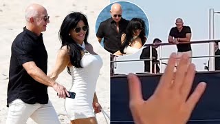 Jeff Bezos parties with fiancee Lauren Sanchez on superyacht off the coast of Italy