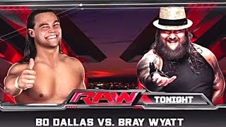 WWE 2K15 PS3 Bo Dallas Vs Bray Wyatt