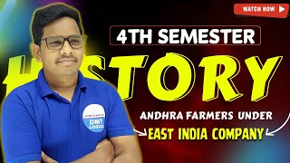 4th sem History | Andhra Farmers Under East india company | Unit-2 || History & Culture of Andhra