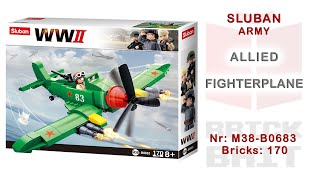 [Sluban] Allied Fighterplane (Army Series M38-B0683)