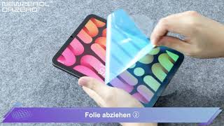 Orzero&Newzerol Papier Gefühl gehärtetes Glas Displayschutzfolie Installation für iPad mini 6 2021