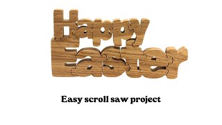 Make a Happy Easter Word Puzzle On Your Scroll Saw