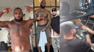 LeBron JAMES KINGS himself AFTER getting NEW Olympics tattoo & was HYPED! Full Moment!