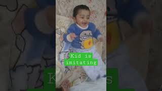 Kid is imitating #viral shorts #kidsvideo