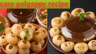 Golgappa recipe | easy golgappy recipe |#golgappa #panipuri