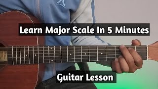 Learn All Major Scales in 5 Minutes - Guitar Lesson