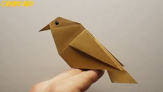 How to make a bird out of paper  Origami bird