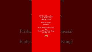 Priska Nugroho vs Eudice Chong - Huzhou 2024 R1 #PriskaNugroho