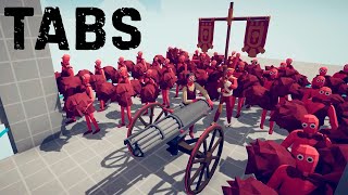 Пулемёт на мосту Totally Accurate Battle Simulator эксперименты