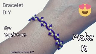 Let's Try ..Make a Sleek Bracelet.. How to Make Beads Bracelet with Seed and Pearl Beads