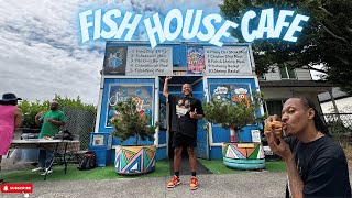 "Is This The Best Cod Fish Sandwich in Town?  | Fish House Cafe Review!"