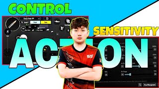 Action Gaming Sensitivity settings | 5 Finger gyro control and sensitivity | Pubg Mobile