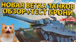 ОБЗОР ВЕТКИ PROJET MURAT! ТЕСТ БРОНИ И ХАРАКТЕРИСТИК! PROJET LOUIS, ERAC 105 PROTO, AMX 13 M24!