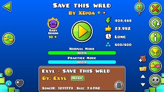 Geometry Dash - Easy Demon - Save this wrld