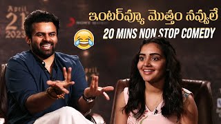 Soniya Singh Hilarious Interview With Sai Dharam Tej | Virupaksha | 20 Mins Non Stop Comedy | FJ