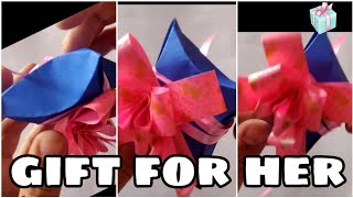 Gift Box FOR HER | EASY Paper Craft Ideas | DIY Gift Box- #giftbox | gift for her #valetinesdaygift