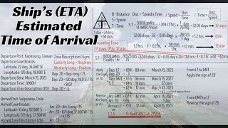 Calculate ETA Crossing IDL II Estimated Time of Arrival II Steaming Time