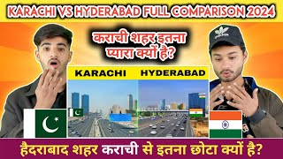 Karachi Vs Hyderabad full city Comparison 2024 | Super Reaction World's