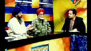 ZEE TV Discussion on Sant Jarnail Singh Bhindrwanwale's portrait in Sikh Museum