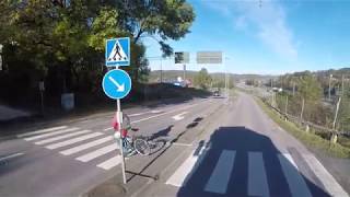 Dump truck driving in Gothenburg Sweden part one Go Pro "Raw"