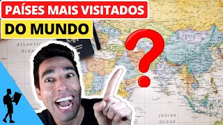 ✅ Quais os 5 PAÍSES Mais VISITADOS do Mundo? #shorts