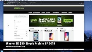 iPhone SE $80 Simple Mobile BF 2018