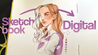 Do Sketchbook para o Digital ✶ no Photoshop​