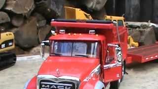 Mack Granite with Beaver tail trailer