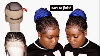 DIY BRAIDED WIG | Ponytail Braided Wig (Shuku) | Detailed