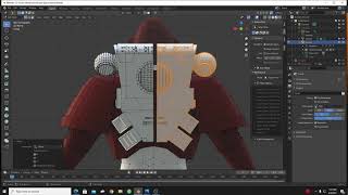 3D Space Marine Modeling Power Pack Time-lapse. Attaching the Pack to the Armor