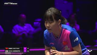 FULL MATCH | Chen Xingtong vs Miwa Harimoto | WS QF | #WTTMacao 2024