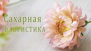 Цветок Георгин из СХАРНОЙ МАСТИКИ/Sugar floristry/Floristería de azúcar