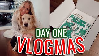 VLOGMAS 1: Decorating my NYC Apartment for Christmas + Holiday Shopping 2021