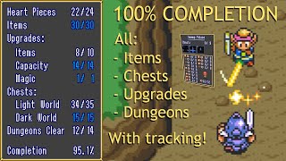 Legend of Zelda: Link to the Past 100% ALL Items, Chests, Dungeon Exploration, Upgrades