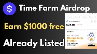 Time farming airdrop | farm $second token for free | crypto airdrop