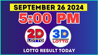 5PM EZ2 & Swertres September 26, 2024 | PCSO Lotto Result