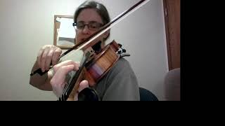 3 Octave D Flat Major Violin Arpeggio with fingerings