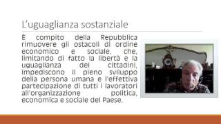 LA COSTITUZIONE ITALIANA - 7 - l'articolo 3 - il principio di eguaglianza