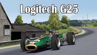 Playing Grand Prix Legends with a Logitech G25