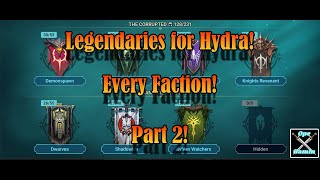 All Viable Legendaries for Hydra Clan Boss Part 2 [Raid: Shadow Legends]