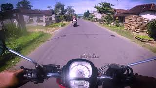 Kondisi jalanan karangsono  sepi saat naik motor vlog