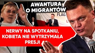 "Gdzie są te pieniądze!". Spięcie na spotkaniu z Hołownią. Nagle straciła cierpliwość