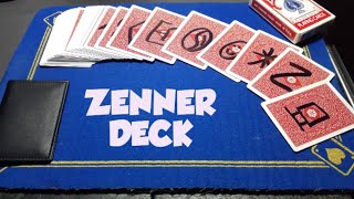 The ZENNER prediction deck/Gimmick card trick performance