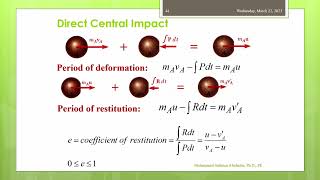 Lecture 16: Kinetics of Particles - Energy & Momentum Methods -6