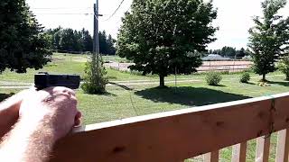 Umarex Glock 19 Gen. 3 CO2 BB "Shoting on a pole @ more than 50 feet away".