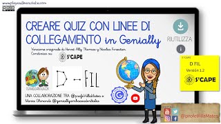 Genially #10 tutorial CREARE QUIZ CON COLLEGAMENTI