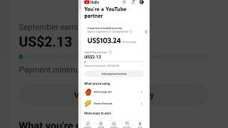 My First Payment On YouTube / #myfirstpaymentonyoutube #shorts