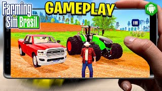 TESTANDO! PRIMEIRA GAMEPLAY do Farming Sim Brasil - LANÇA NA PLAY STORE!!!!